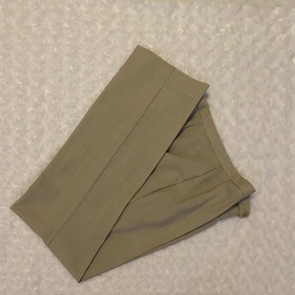 Sigrid Olsen Wool Blend Dress Pants Size 8 – Tailored Khaki Business Trousers - Picture 2 of 7